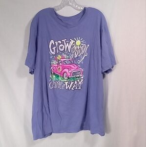 Buc-ees Violet Graphic Design Tee Size 3X